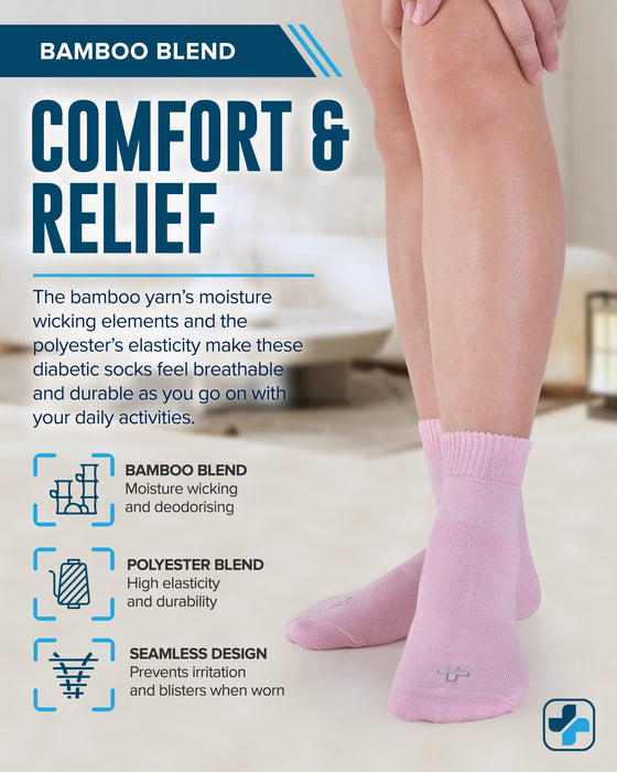 Doctor's Select Bamboo Diabetic Socks Women & Men | Bamboo Socks Womens