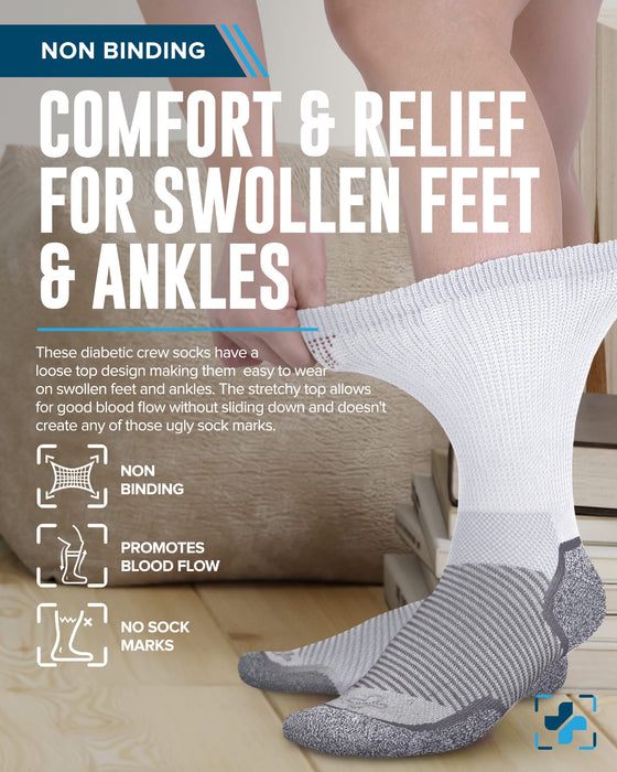 Doctor's Select Diabetic Socks for Men and Women | Diabetic Socks Women | Mens Diabetic Socks