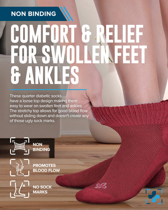 Doctor's Select Diabetic Socks for Men and Women | Mens Diabetic Socks