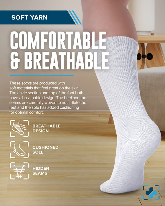 Doctor's Select Diabetic Socks for Men and Women | Diabetic Socks Women | Mens Diabetic Socks