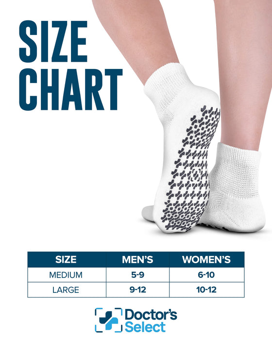 Diabetic Ankle Socks with Grippers for Men and Women | Non Binding Socks Women