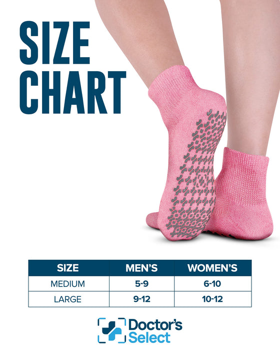 Diabetic Ankle Socks with Grippers for Men and Women | Non Binding Socks Women