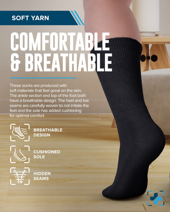 Doctor's Select Diabetic Socks for Men and Women | Diabetic Socks Women | Mens Diabetic Socks