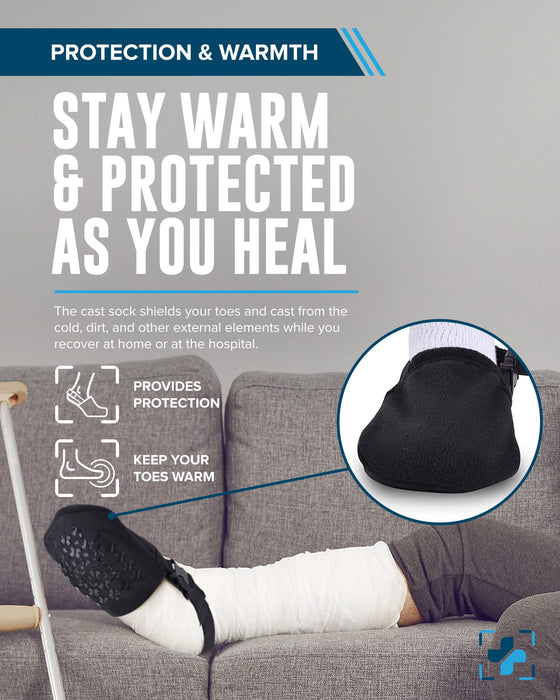 Doctor's Select Leg Cast Sock Cover | Foot Cast Toe Cover Socks