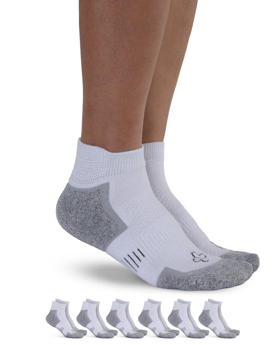 Doctor's Select Bamboo Viscose Diabetic Ankle Socks for Men & Women - 6 Pairs, Viscose Bamboo Socks Woman, Low Cut, Non Binding