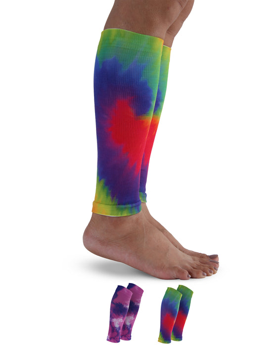 Doctor's Select 2 Pairs Copper Calf Compression Sleeve - Leg Compression Sleeves for Women & Men, Shin Splint Relief