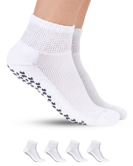 Diabetic Ankle Socks with Grippers for Men and Women | Non Binding Socks Women