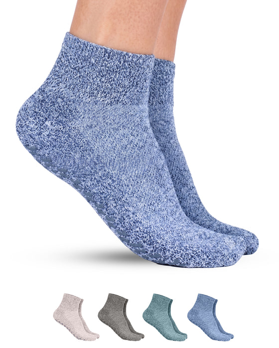 Diabetic Ankle Socks with Grippers for Men and Women | Non Binding Socks Women