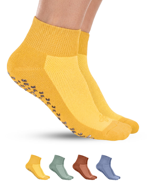 Diabetic Ankle Socks with Grippers for Men and Women | Non Binding Socks Women