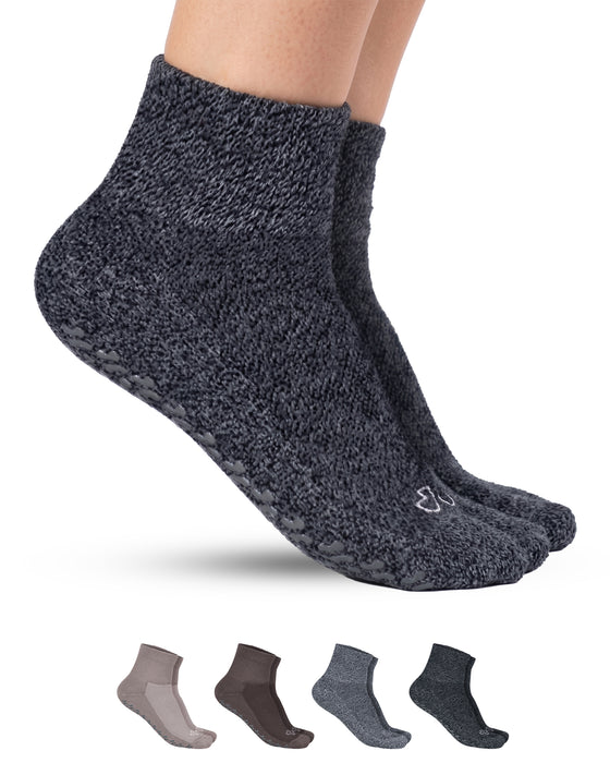 Diabetic Ankle Socks with Grippers for Men and Women | Non Binding Socks Women
