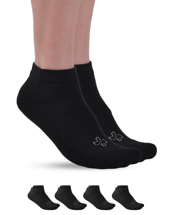 Doctor's Select Bamboo Diabetic Socks Women & Men - 4 Pairs Ankle Bamboo Socks Womens
