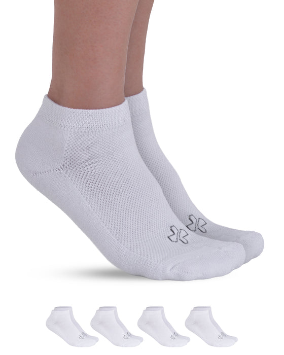 Doctor's Select Bamboo Diabetic Socks Women & Men - 4 Pairs Ankle Bamboo Socks Womens