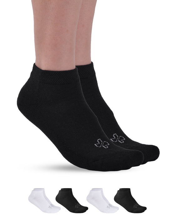 Doctor's Select Bamboo Diabetic Socks Women & Men - 4 Pairs Ankle Bamboo Socks Womens