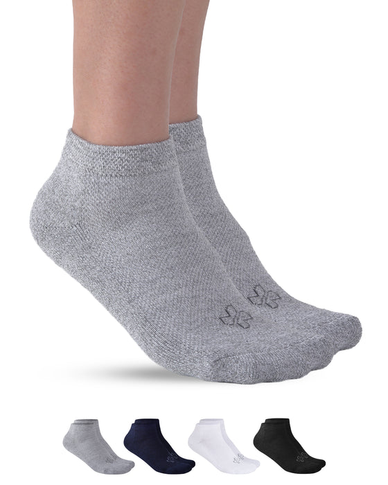 Doctor's Select Bamboo Diabetic Socks Women & Men - 4 Pairs Ankle Bamboo Socks Womens