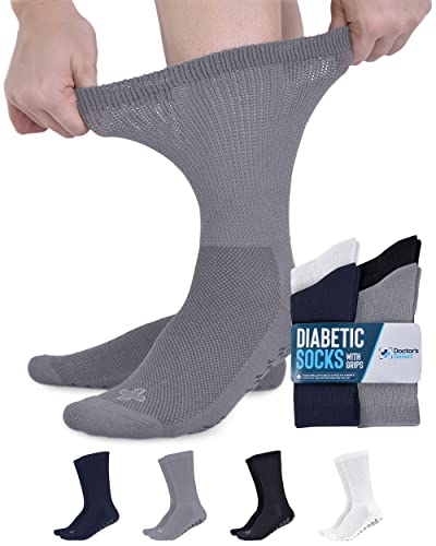 Diabetic Socks for Men and Women | Non Slip Socks Mens | Gripper Socks for Men