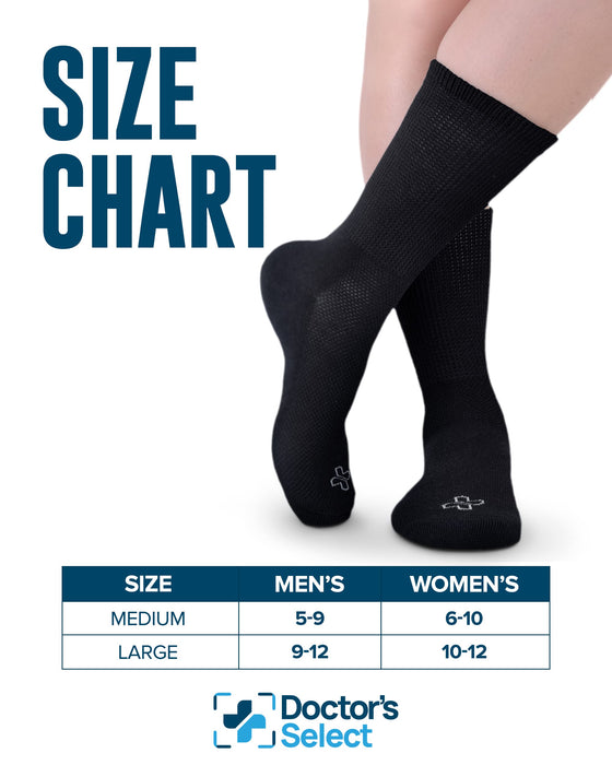 Doctor's Select Diabetic Socks for Men and Women | Diabetic Socks Women | Mens Diabetic Socks