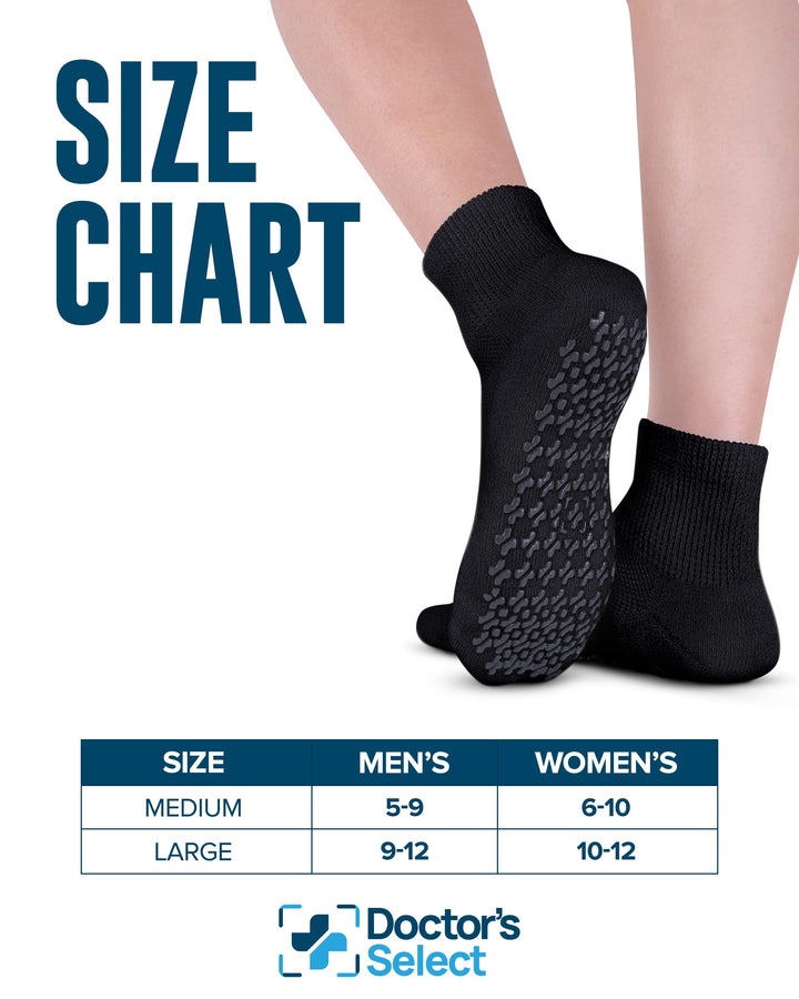 Diabetic Ankle Socks with Grippers for Men and Women | Non Binding Socks Women