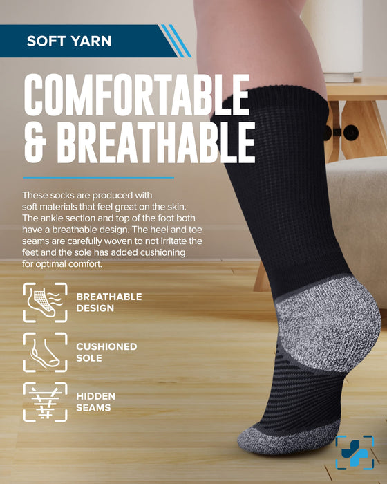 Doctor's Select Diabetic Socks for Men and Women | Diabetic Socks Women | Mens Diabetic Socks