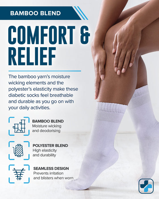 Doctor's Select Bamboo Diabetic Socks Women | Diabetic Socks for Women