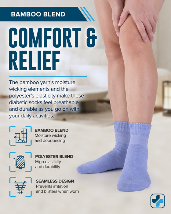 Doctor's Select Bamboo Diabetic Socks Women & Men | Bamboo Socks Womens