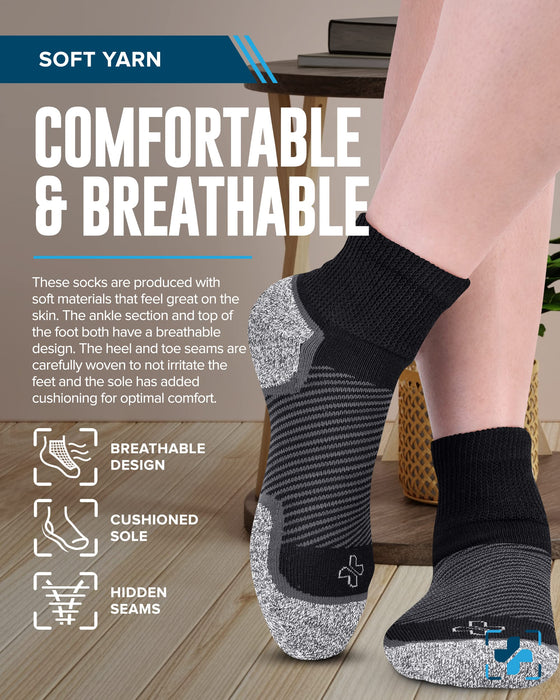 Doctor's Select Diabetic Socks for Men and Women | Mens Diabetic Socks