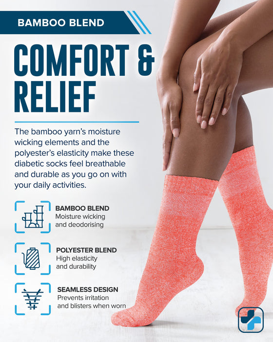 Doctor's Select Bamboo Diabetic Socks Women | Diabetic Socks for Women